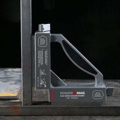 WLDPRO Magnetic Welding Clamp with fixed 90° angle and double on/off function (50kg/490N)
